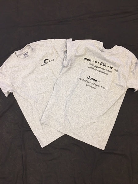 Monolithic Dome Definition Short Sleeve T-Shirt